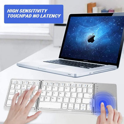 Teclado Inalámbrico Portátil Con Panel Táctil, Gris